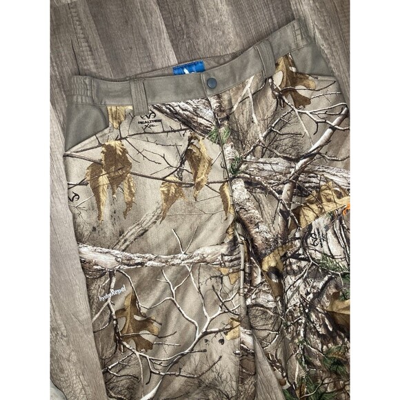 Field & Stream Real Tree Camo Pants Youth XL No Scent C3 - Hydrorepel Hunting - Picture 5 of 9